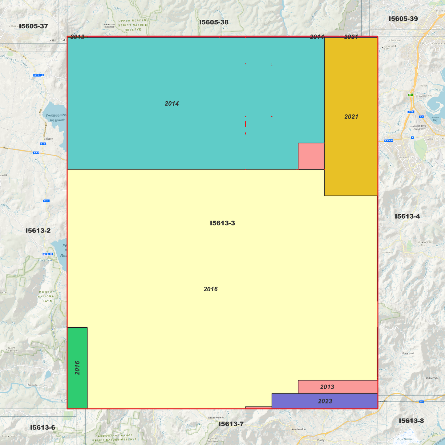 Burrawang 1m Digital Elevation Model (I5613-3)