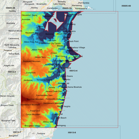 Kiama 1m Digital Elevation Model (I5613-4)