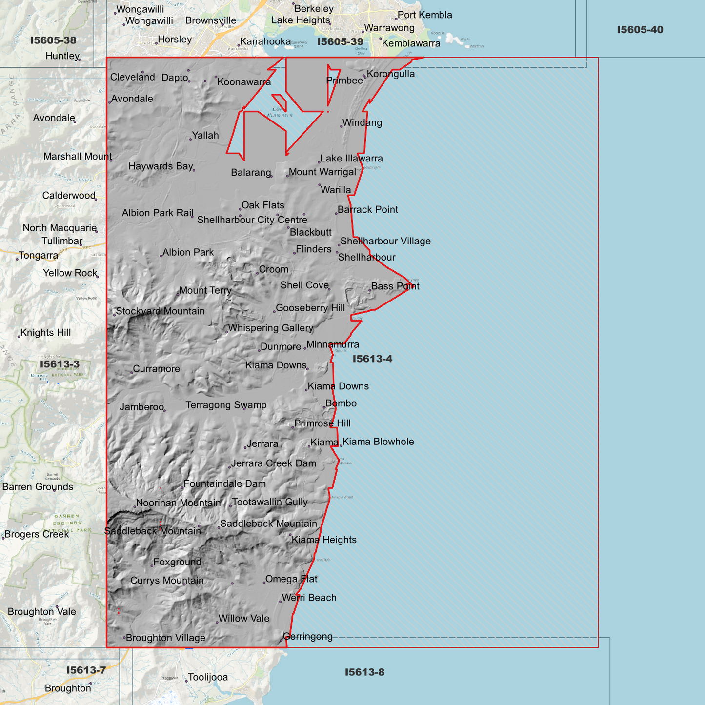 Kiama 1m Digital Elevation Model (I5613-4)