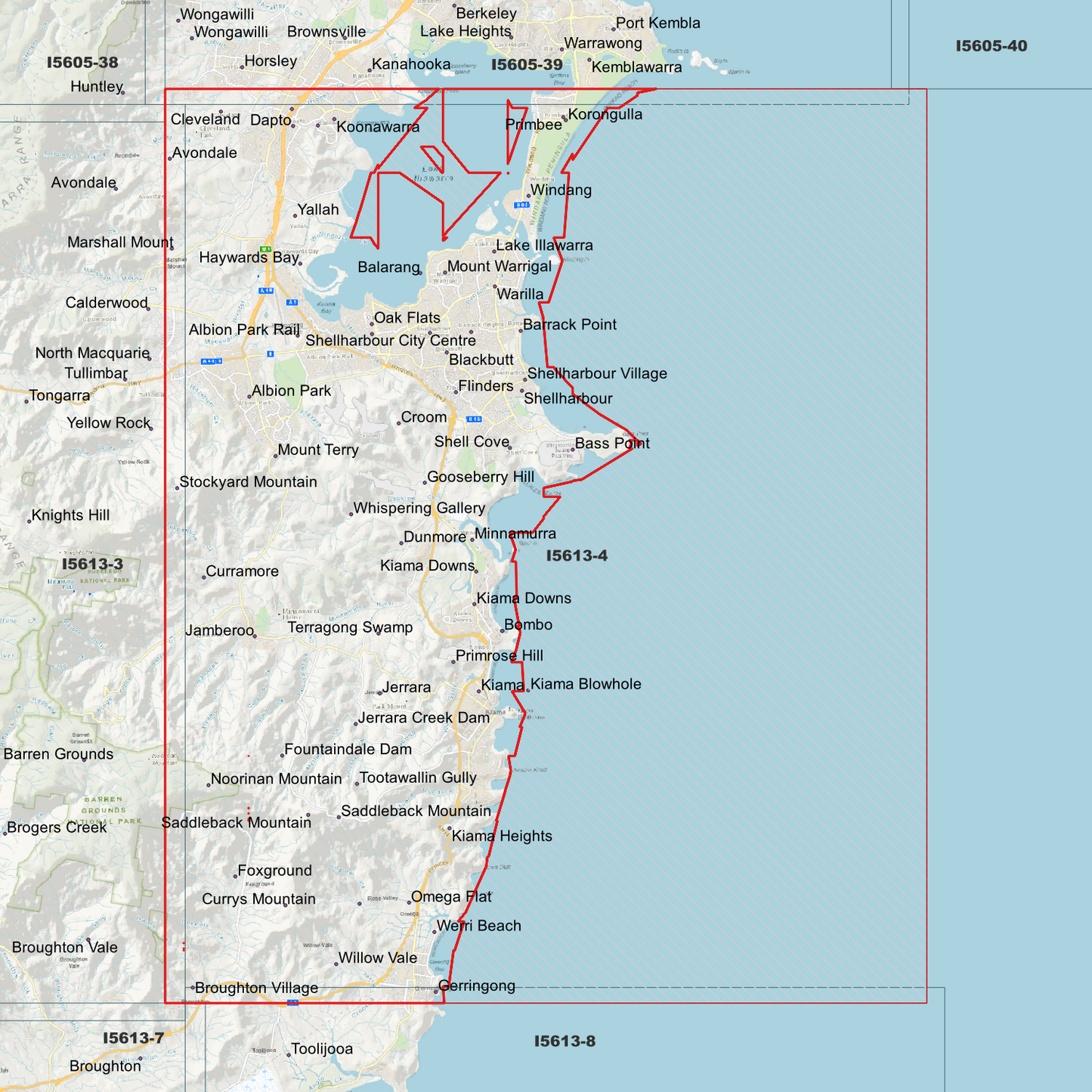 Kiama 1m Digital Elevation Model (I5613-4)