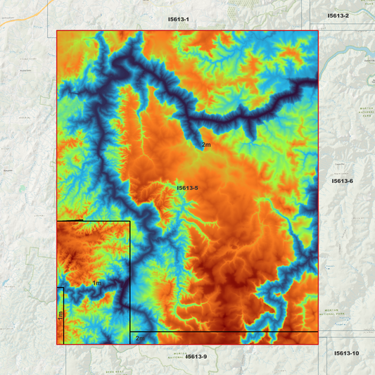 Touga 1m & 2m Digital Elevation Models (I5613-5)