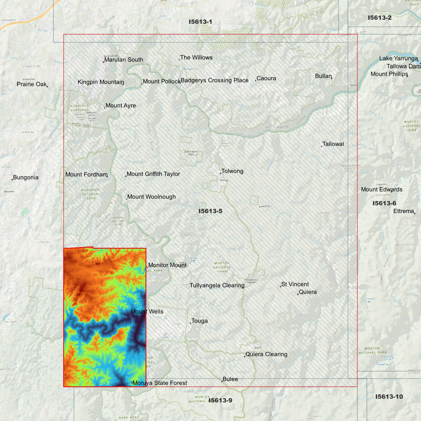 Touga 1m & 2m Digital Elevation Models (I5613-5)