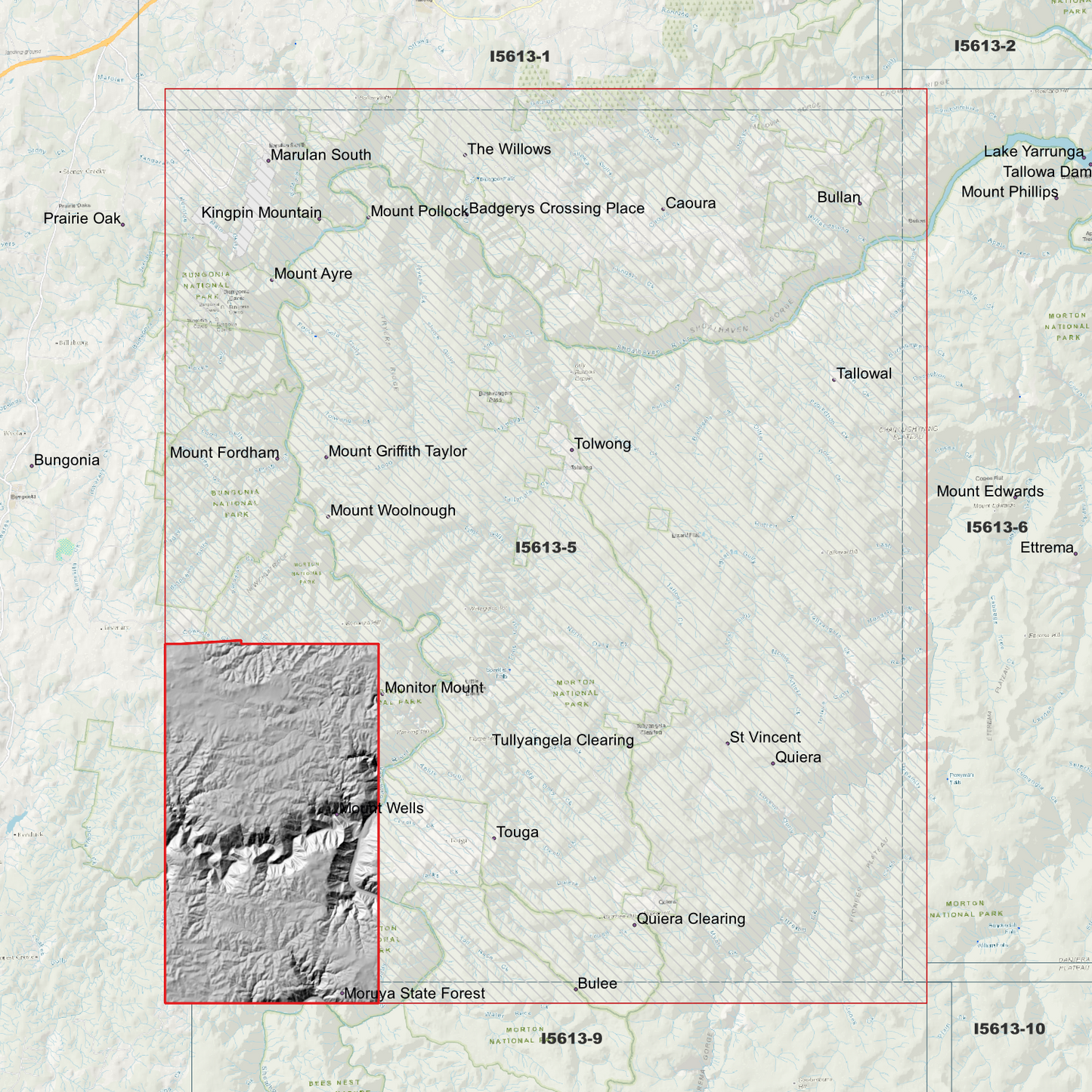 Touga 1m & 2m Digital Elevation Models (I5613-5)