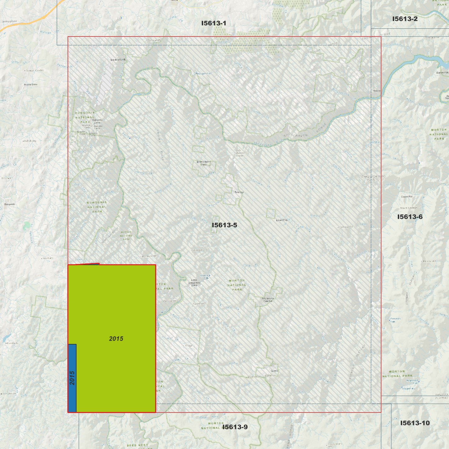 Touga 1m & 2m Digital Elevation Models (I5613-5)