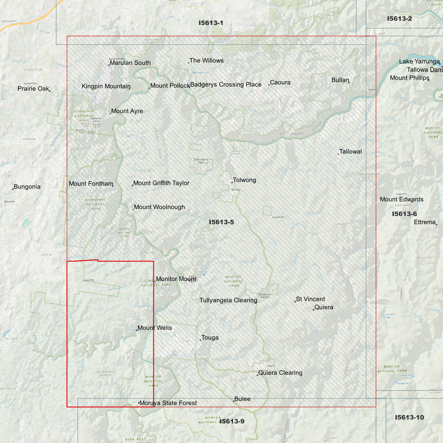 Touga 1m & 2m Digital Elevation Models (I5613-5)