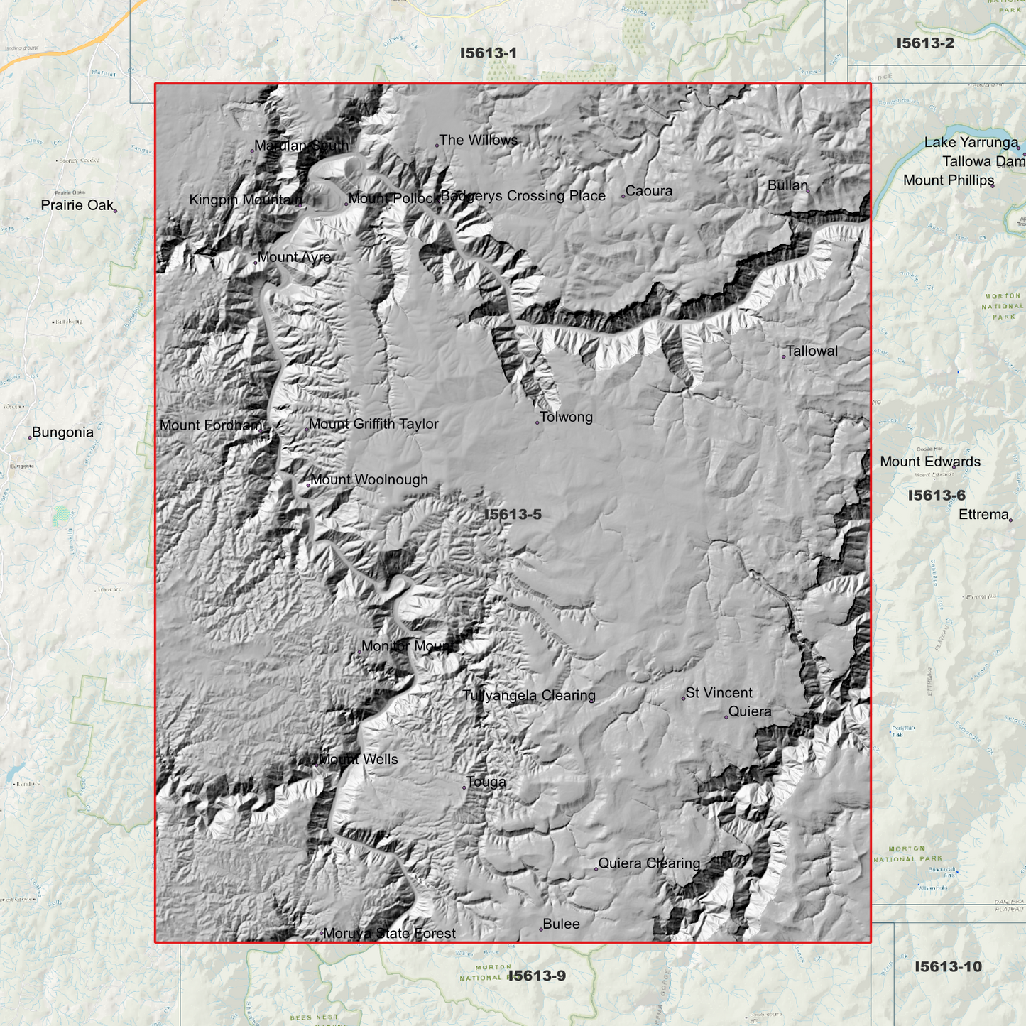 Touga 1m & 2m Digital Elevation Models (I5613-5)