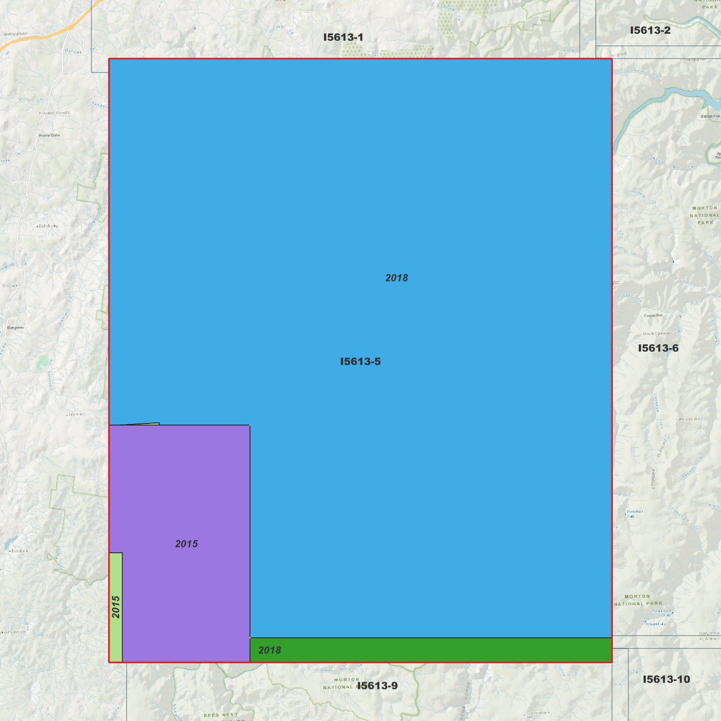 Touga 1m & 2m Digital Elevation Models (I5613-5)