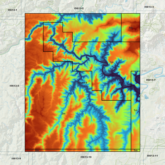 Yalwal 1m & 2m Digital Elevation Models (I5613-6)