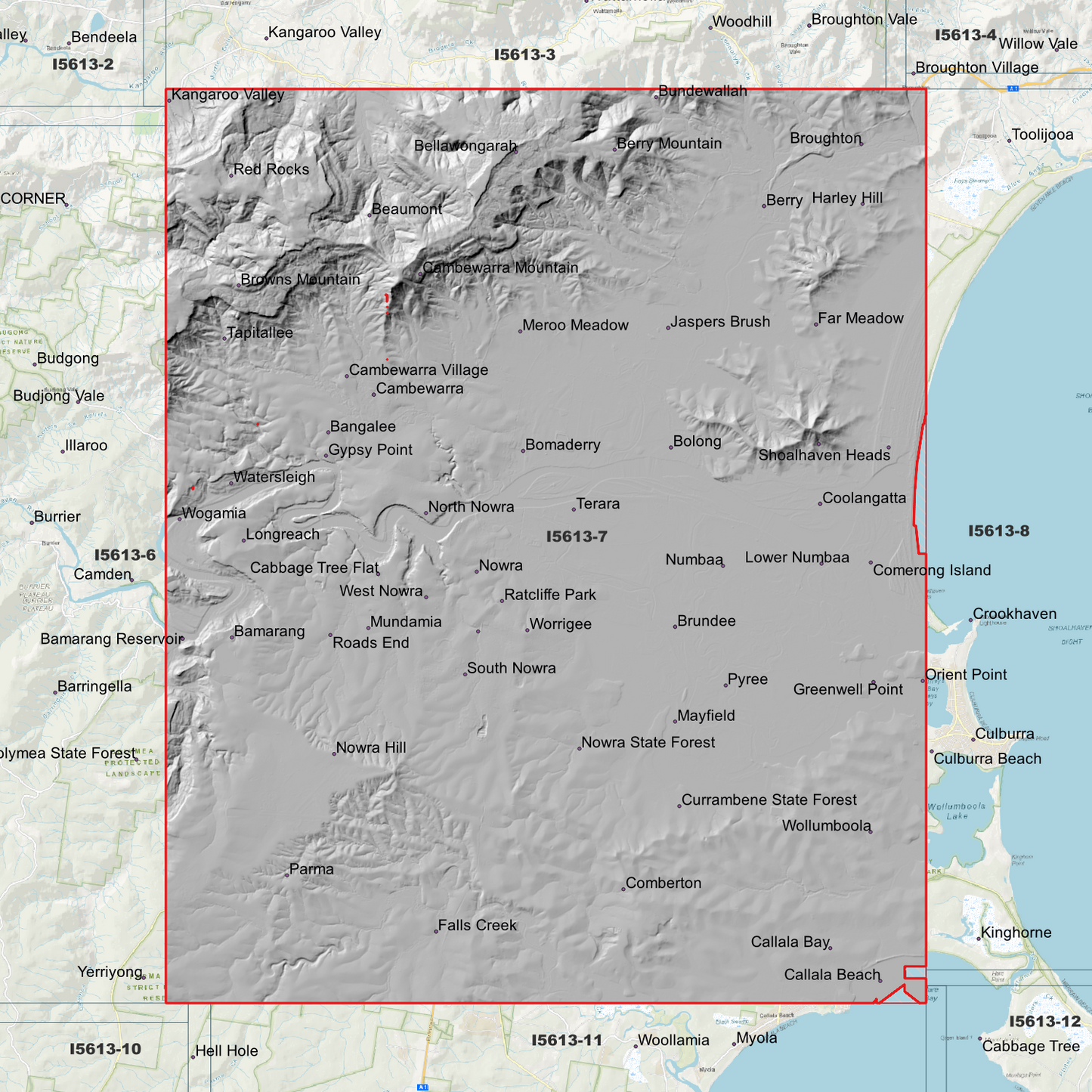 Nowra 1m Digital Elevation Model (I5613-7)