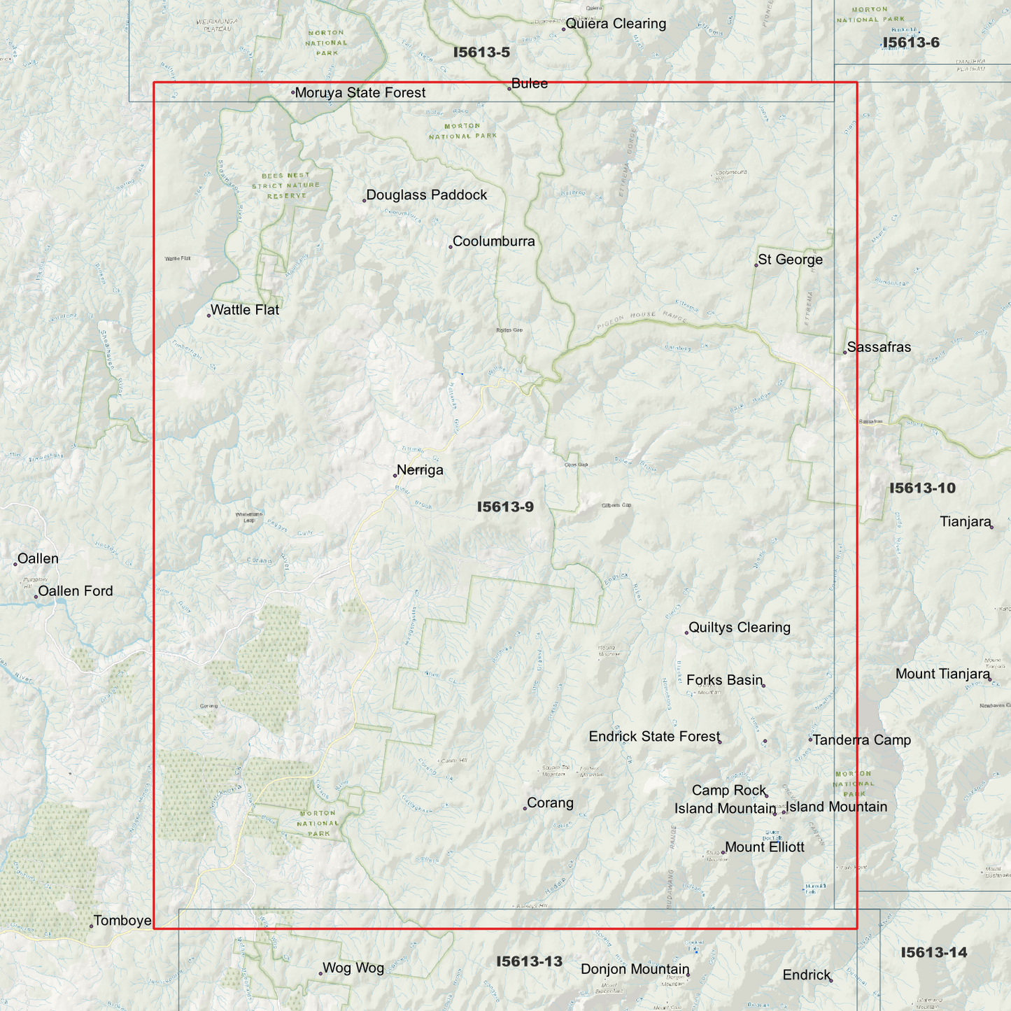 Nerriga 1m & 2m Digital Elevation Models (I5613-9)
