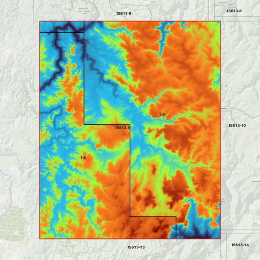 Nerriga 1m & 2m Digital Elevation Models (I5613-9)