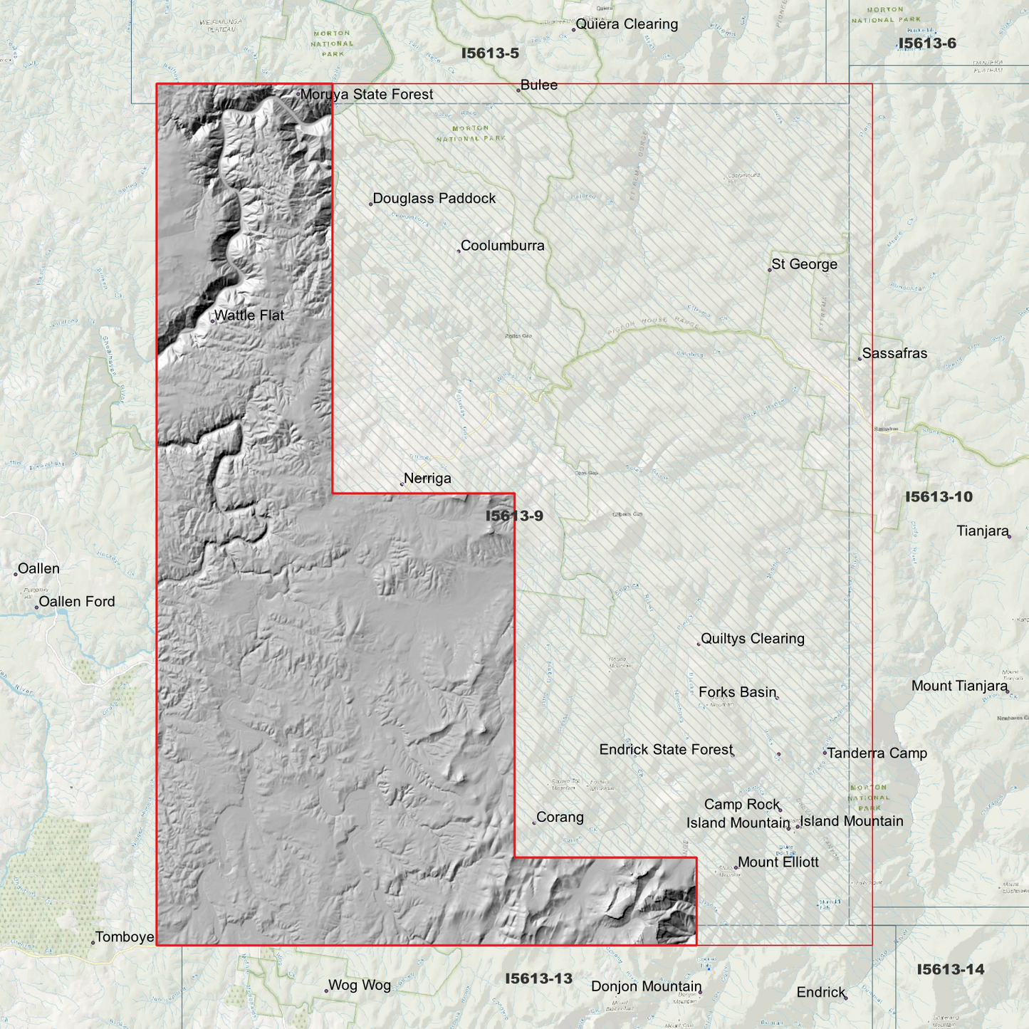 Nerriga 1m & 2m Digital Elevation Models (I5613-9)