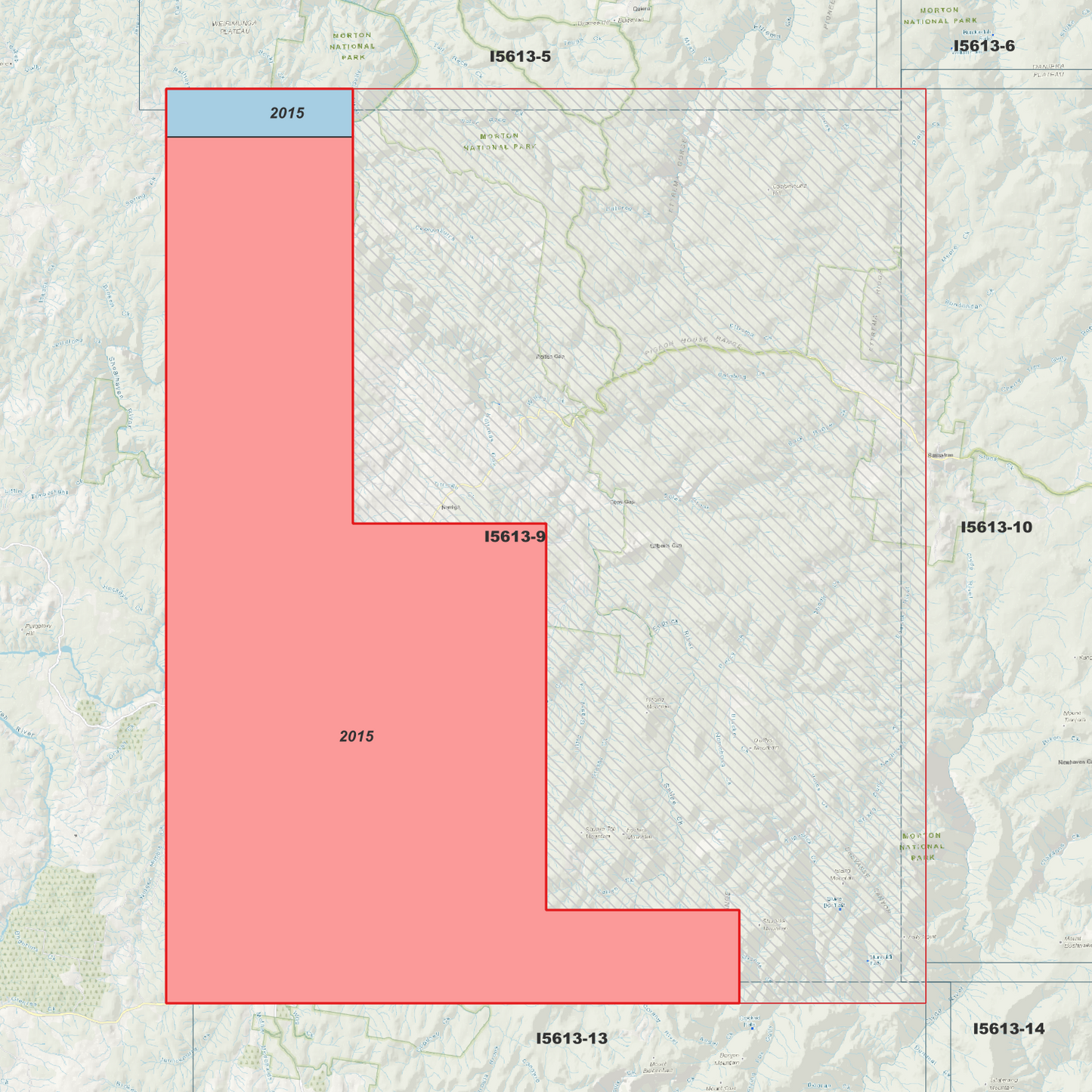 Nerriga 1m & 2m Digital Elevation Models (I5613-9)
