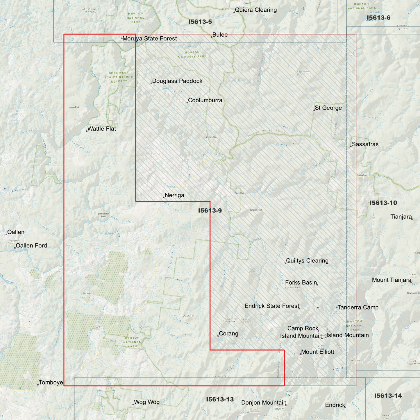 Nerriga 1m & 2m Digital Elevation Models (I5613-9)