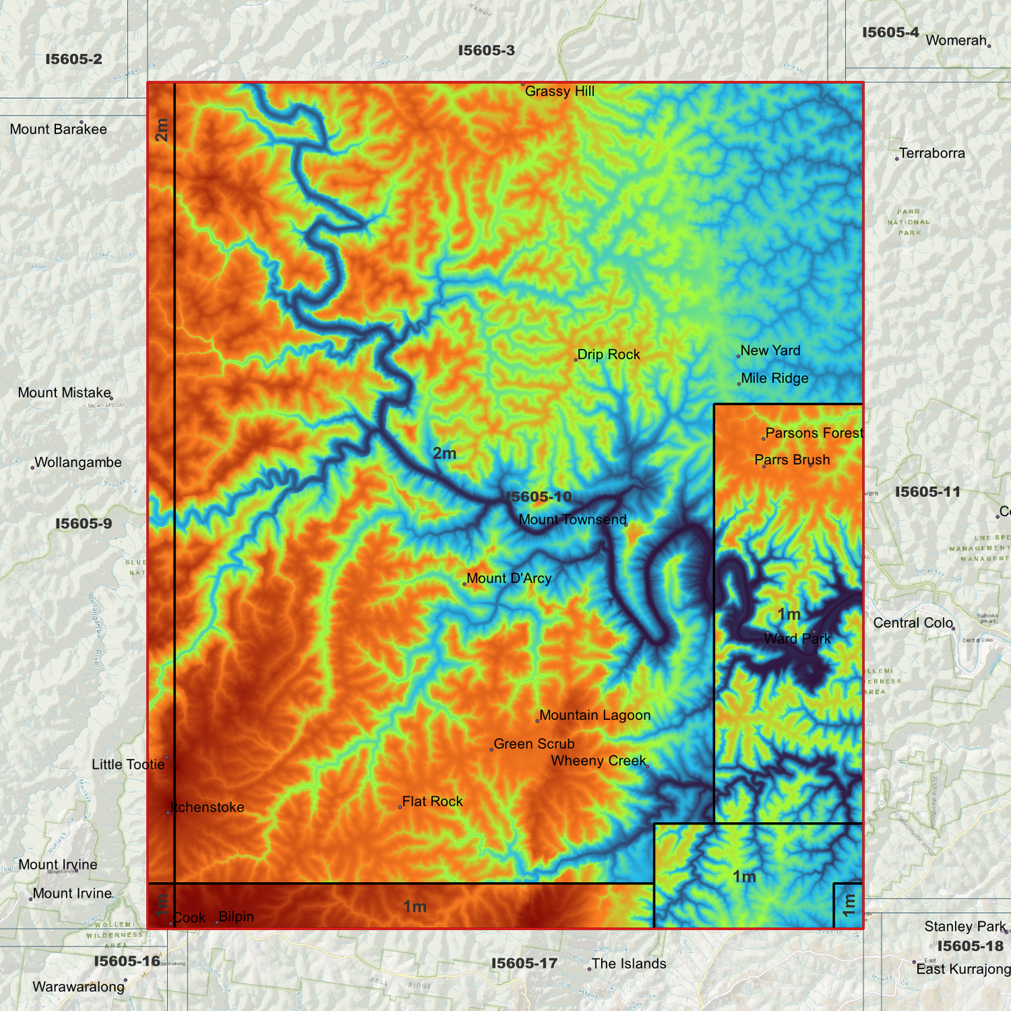 Colo 1m & 2m Digital Elevation Models (I5605-10)