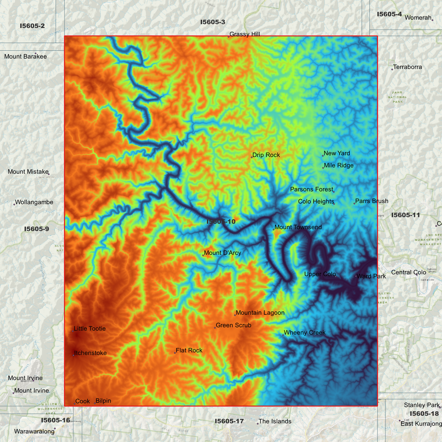 Colo 1m & 2m Digital Elevation Models (I5605-10)