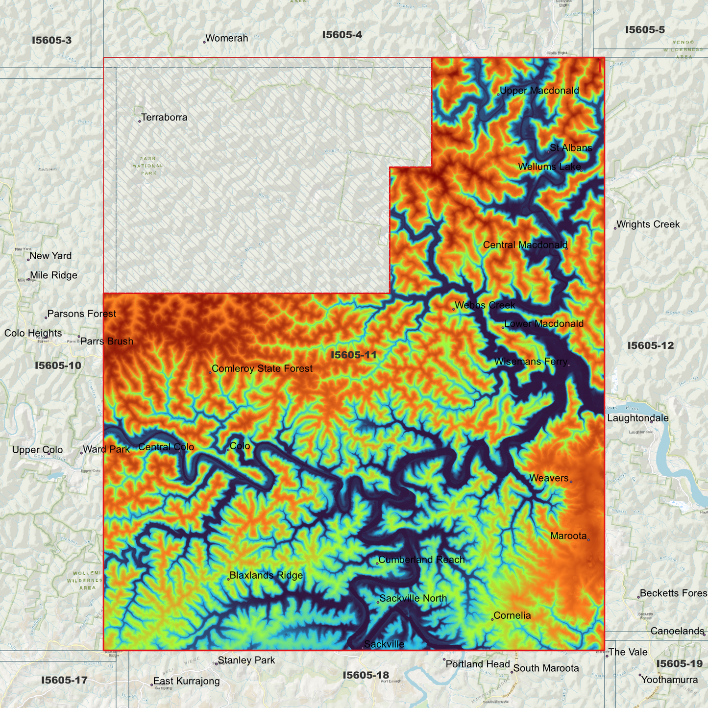 Wisemans 1m & 2m Digital Elevation Models (I5605-11)
