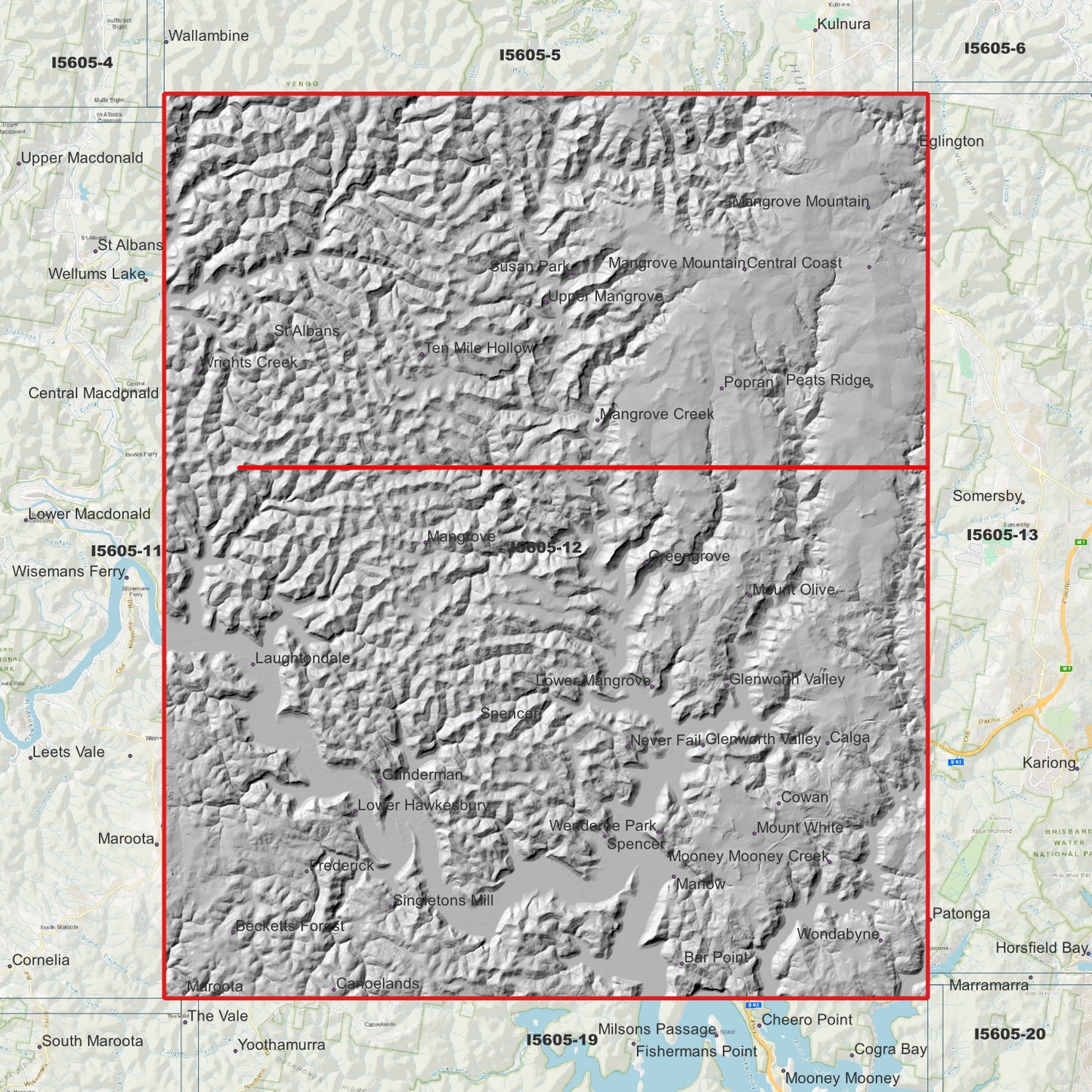 Popran 1m Digital Elevation Model (I5605-12)
