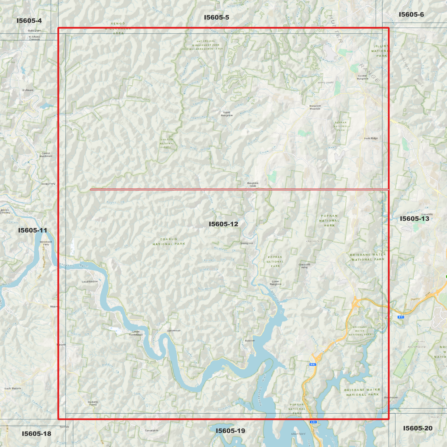 Popran 1m Digital Elevation Model (I5605-12)