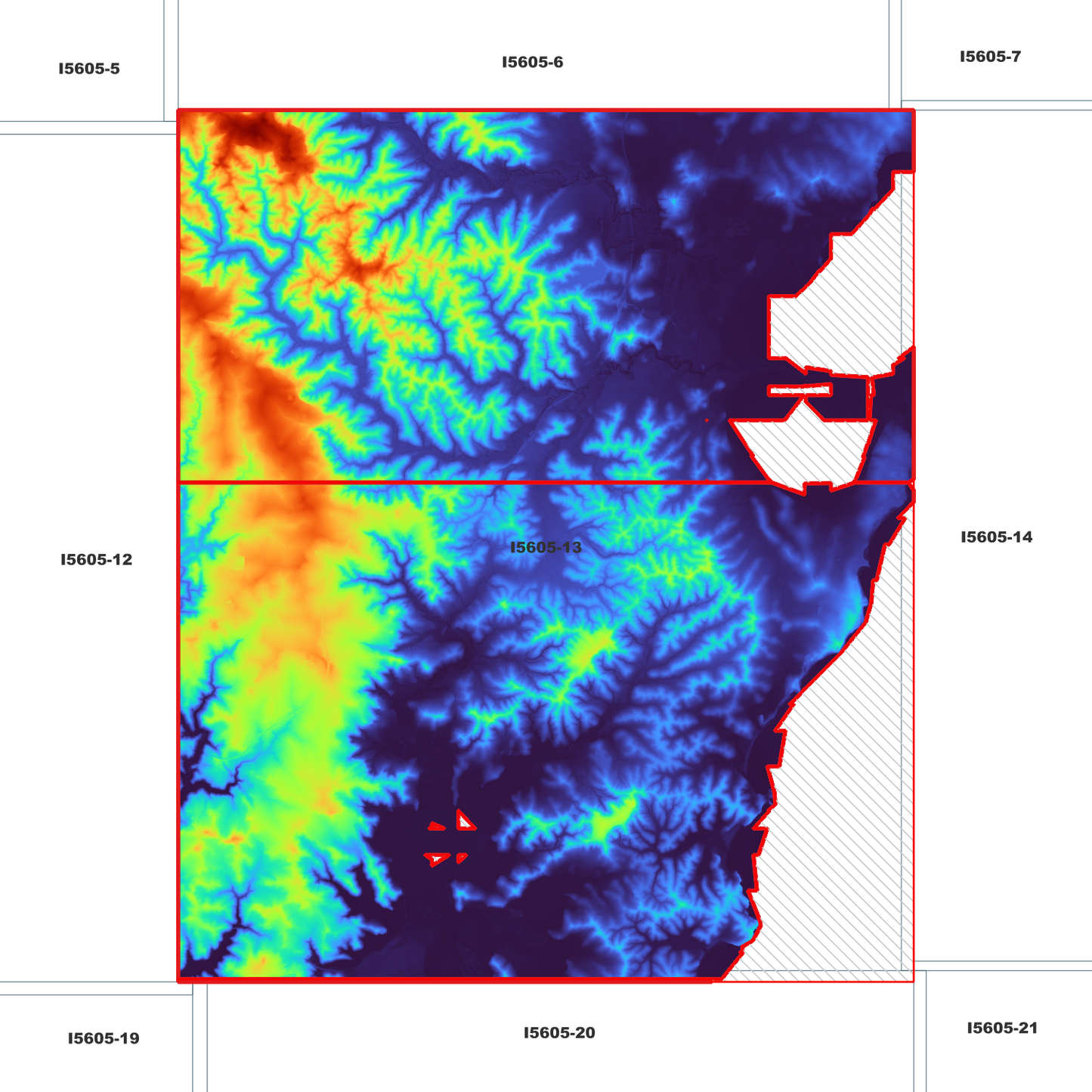 Gosford 1m Digital Elevation Model (I5605-13)