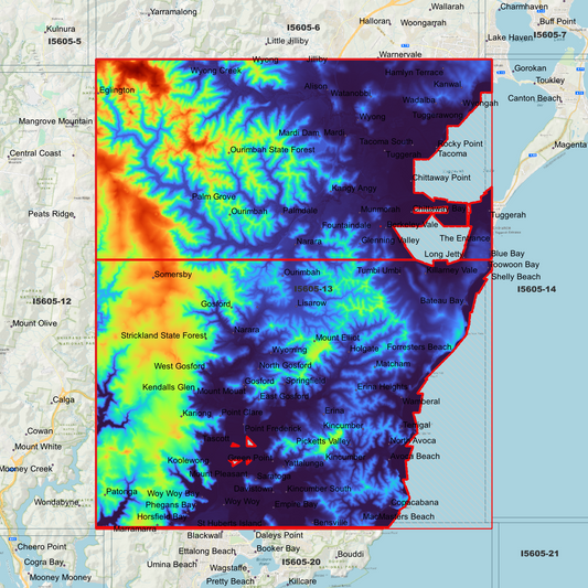 Gosford 1m Digital Elevation Model (I5605-13)