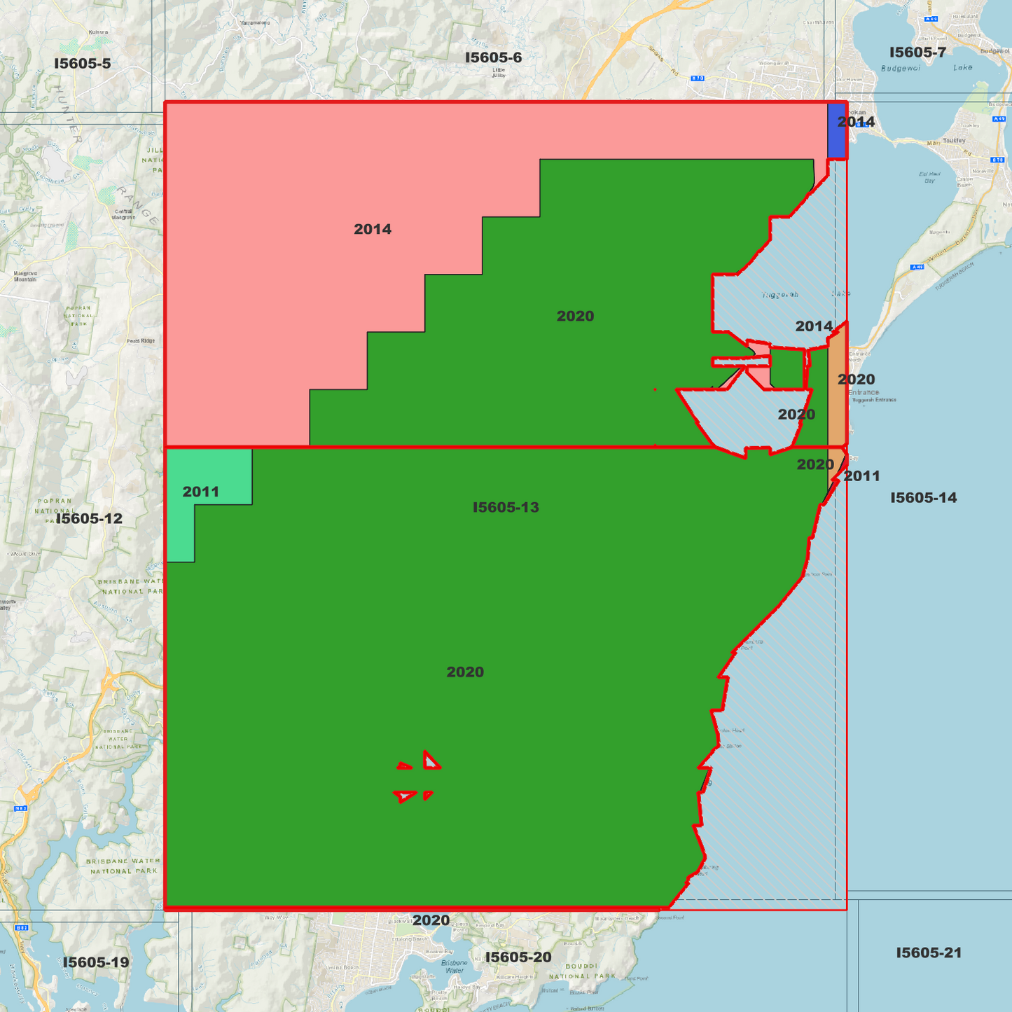 Gosford 1m Digital Elevation Model (I5605-13)