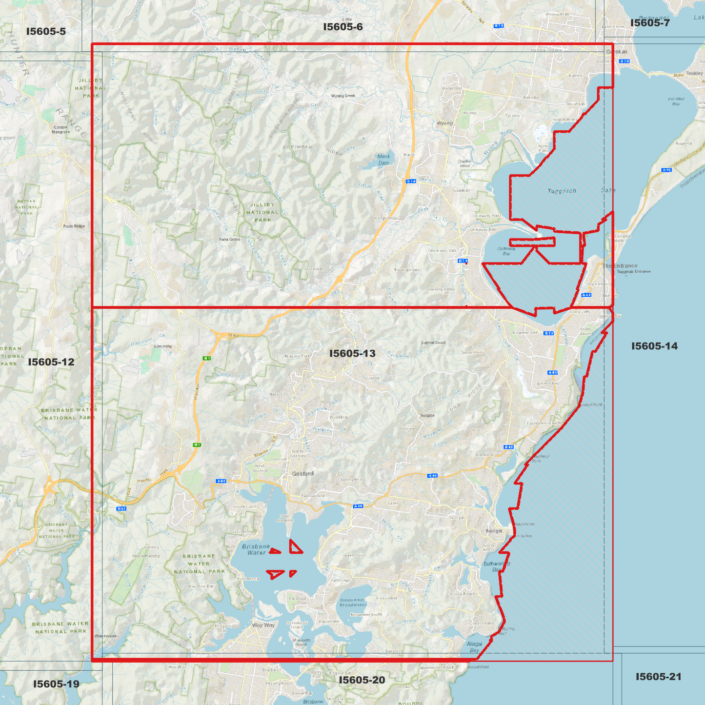 Gosford 1m Digital Elevation Model (I5605-13)