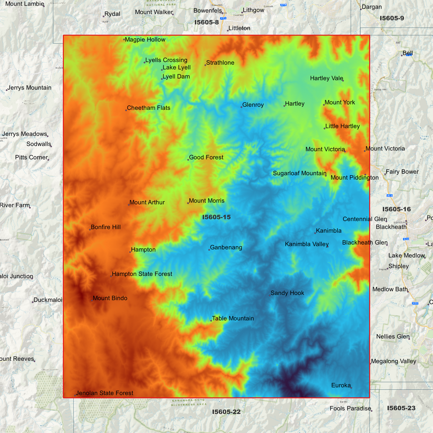 Hartley 1m & 2m Digital Elevation Models (I5605-15)