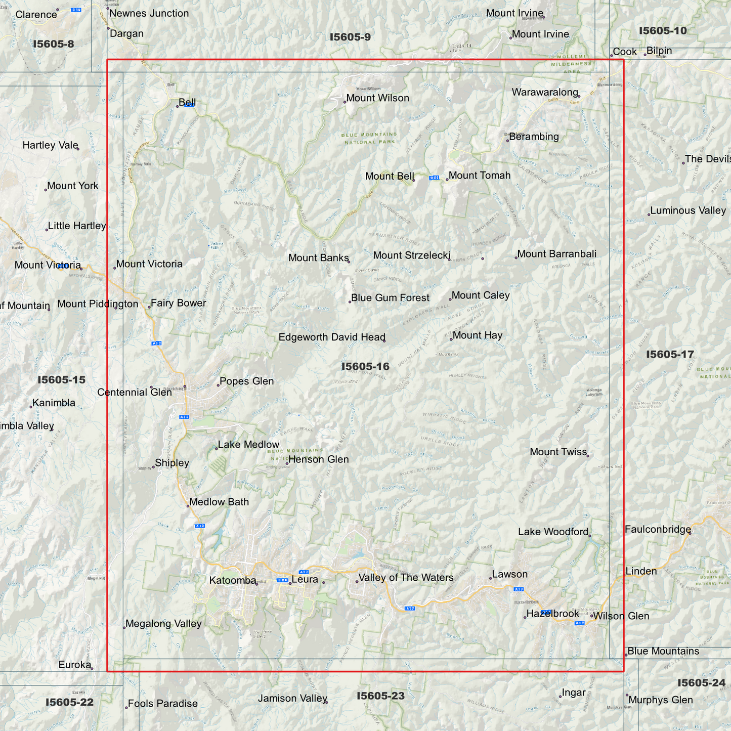 Katoomba 1m & 2m Digital Elevation Models (I5605-16)