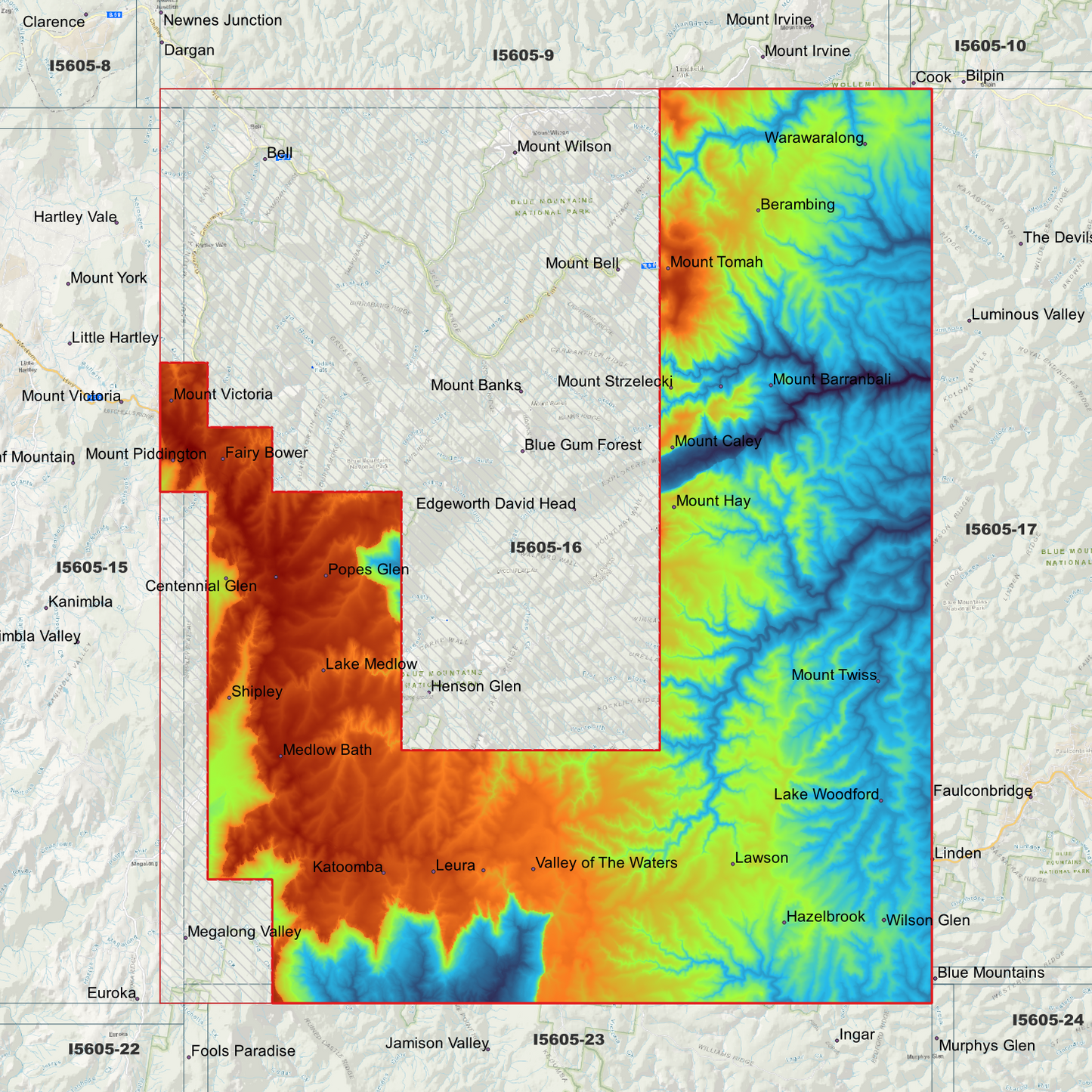 Katoomba 1m & 2m Digital Elevation Models (I5605-16)