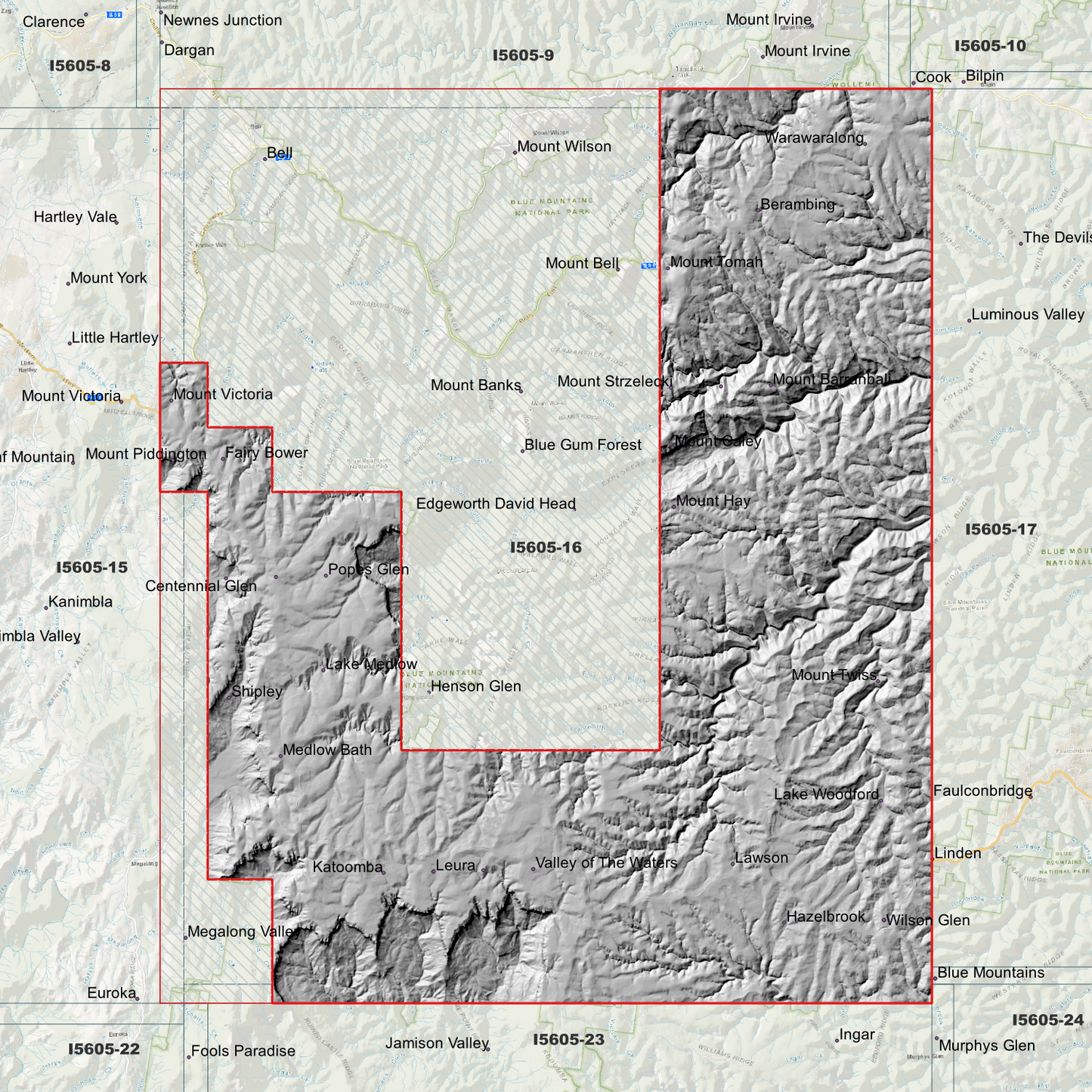 Katoomba 1m & 2m Digital Elevation Models (I5605-16)