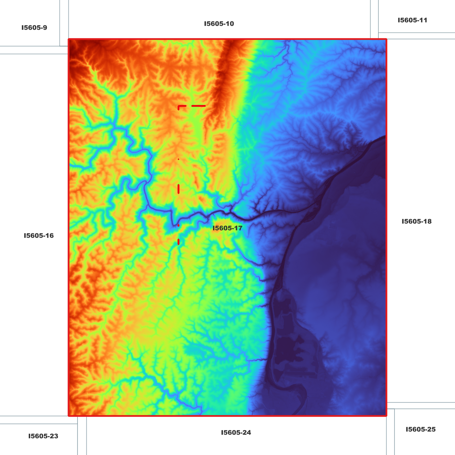 Kurrajong 1m Digital Elevation Model (I5605-17)