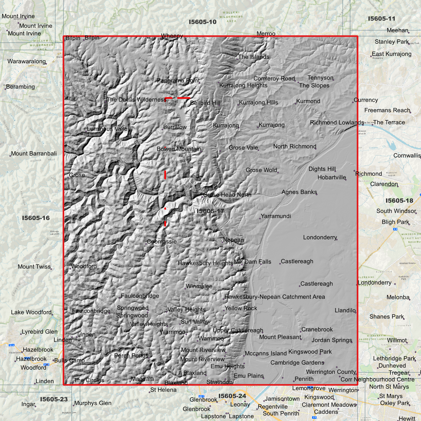 Kurrajong 1m Digital Elevation Model (I5605-17)