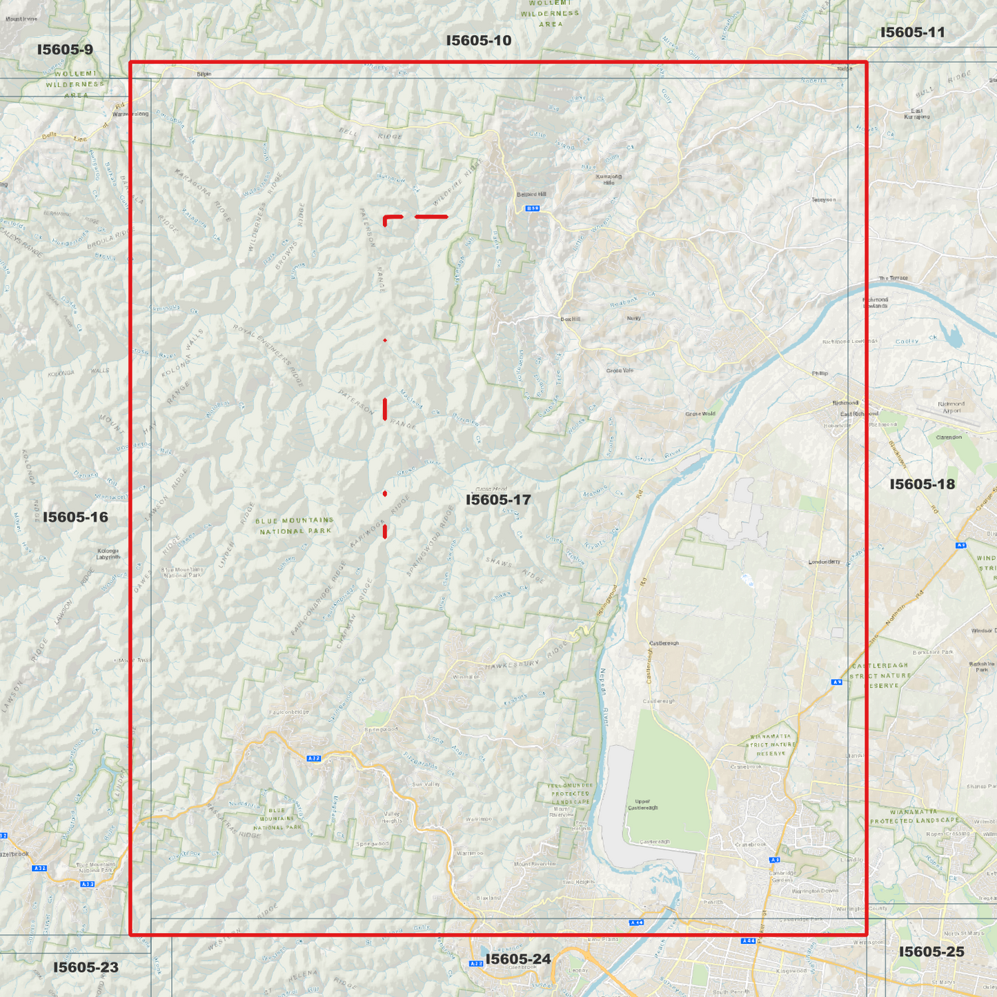 Kurrajong 1m Digital Elevation Model (I5605-17)