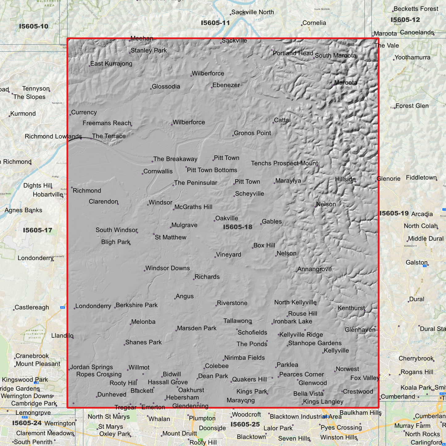 Windsor 1m Digital Elevation Model (I5605-18)