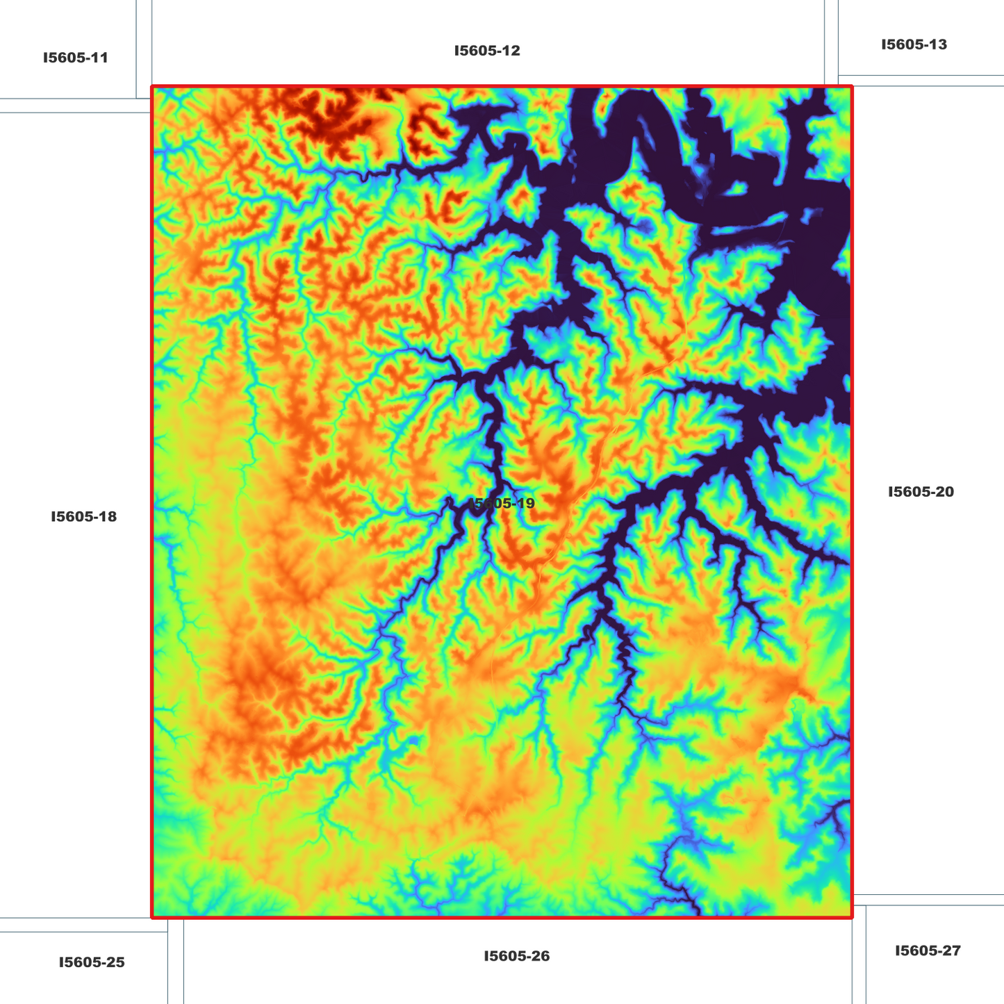 Hornsby 1m Digital Elevation Model (I5605-19)