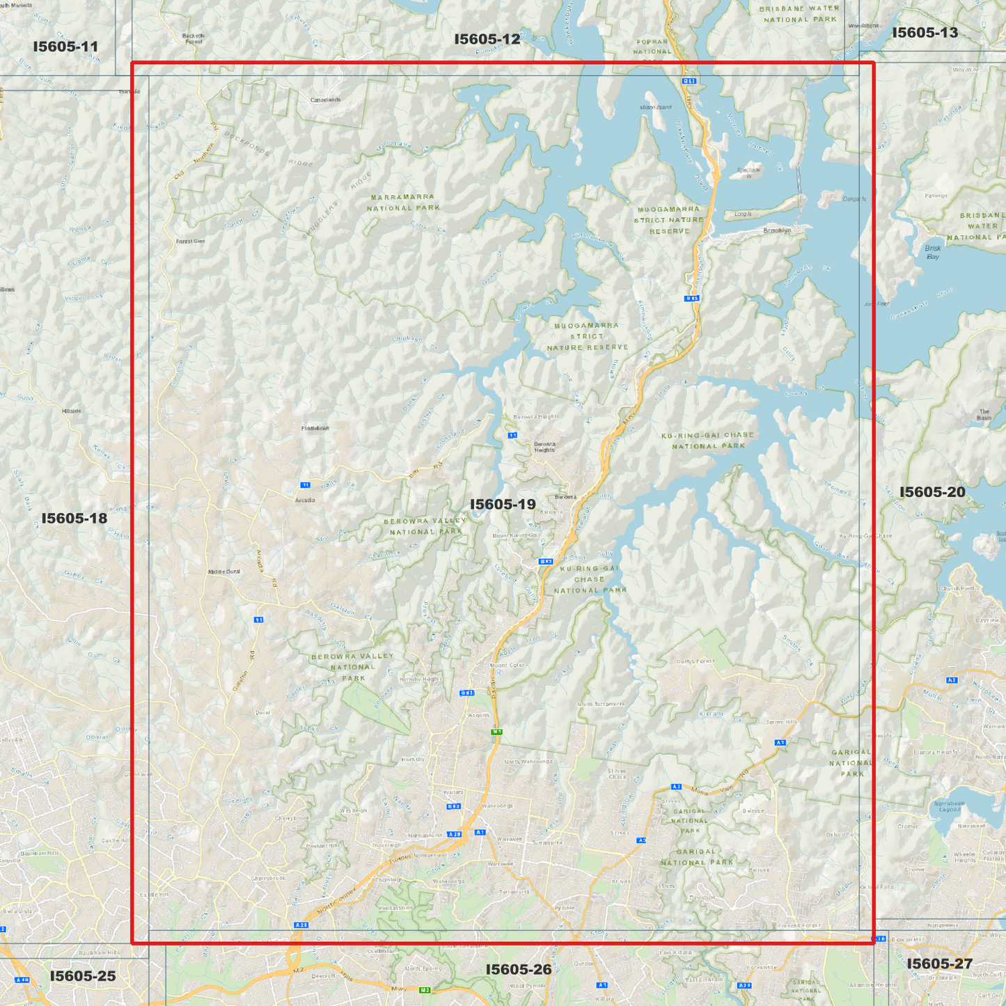 Hornsby 1m Digital Elevation Model (I5605-19)