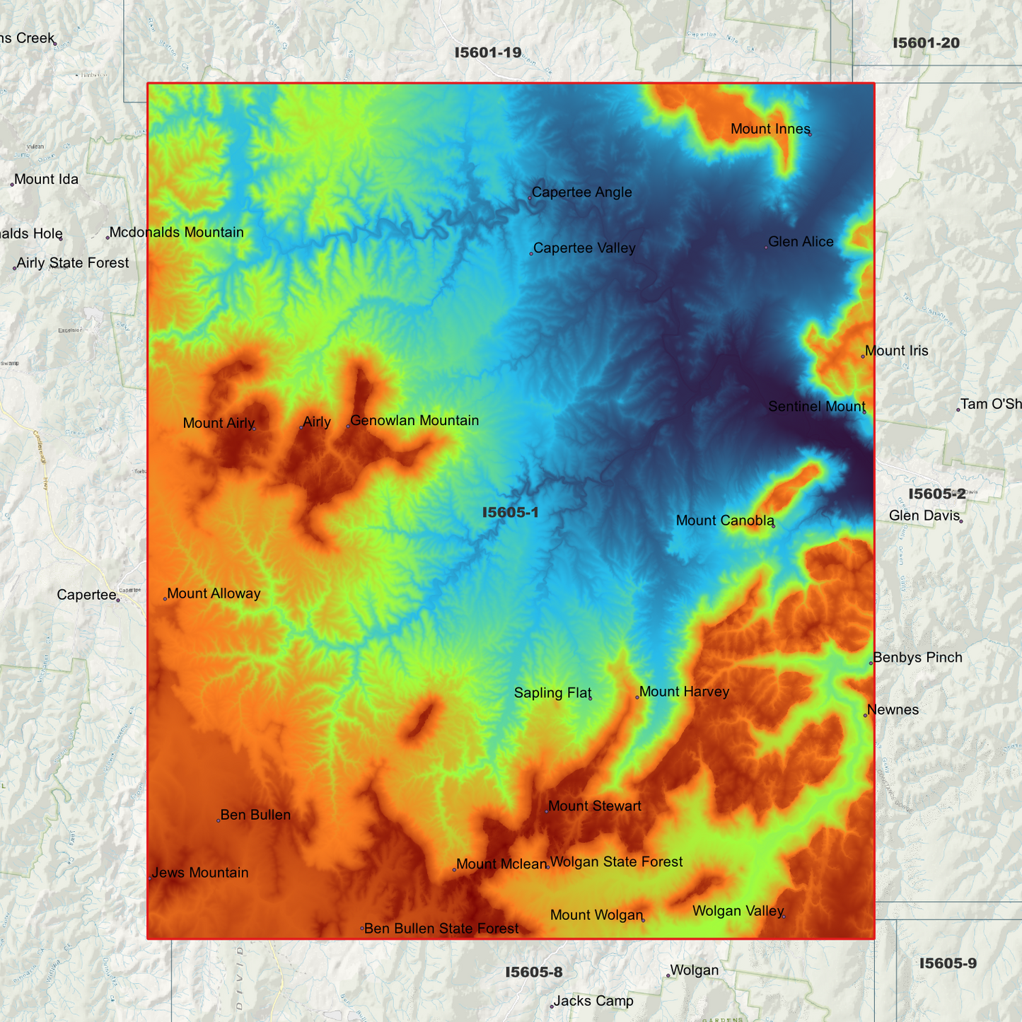 Capertee 2m Digital Elevation Model (I5605-1)