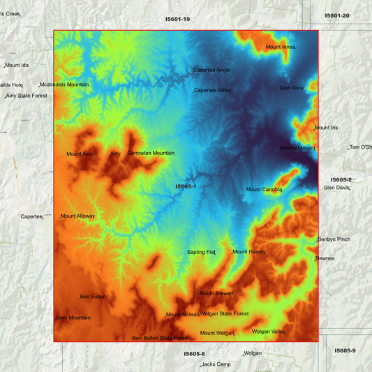 Capertee 2m Digital Elevation Model (I5605-1)