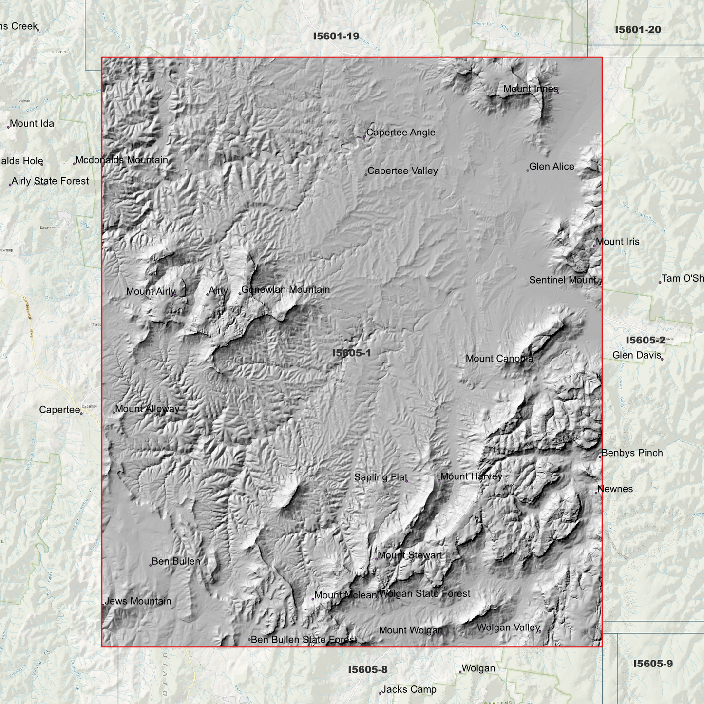 Capertee 2m Digital Elevation Model (I5605-1)