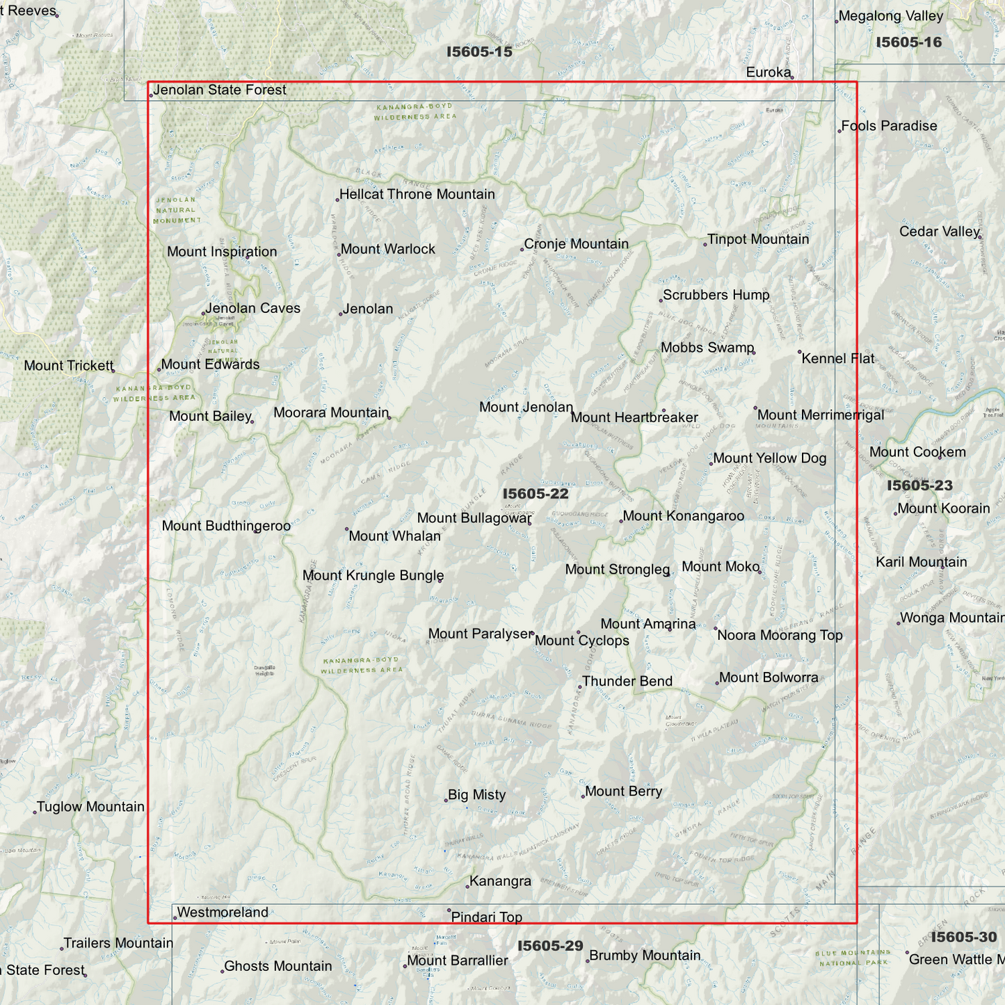 Jenolan 1m & 2m Digital Elevation Models (I5605-22)