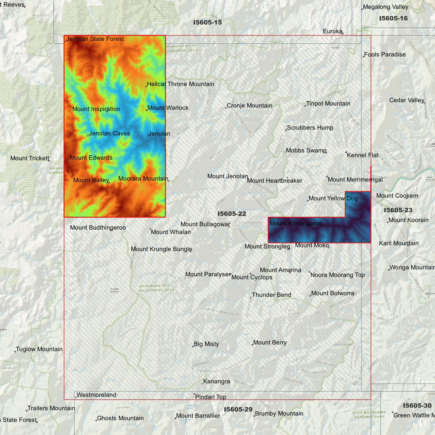 Jenolan 1m & 2m Digital Elevation Models (I5605-22)