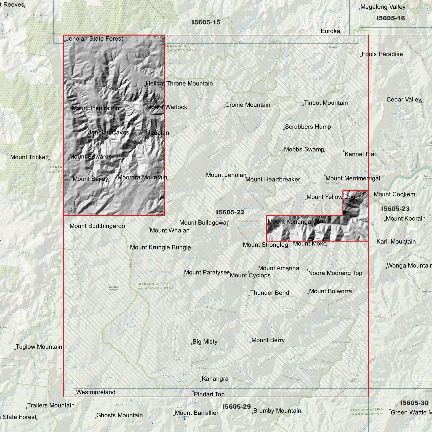Jenolan 1m & 2m Digital Elevation Models (I5605-22)