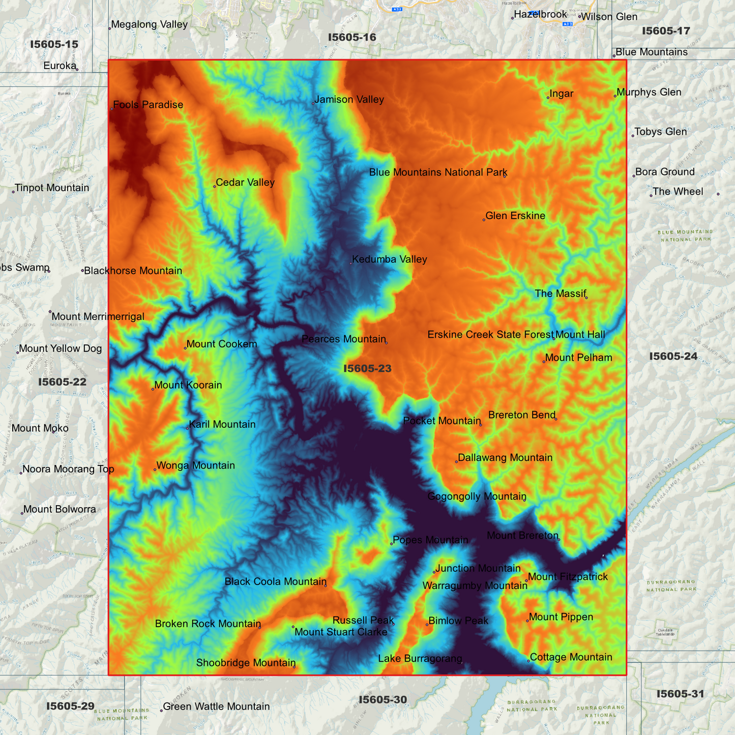 Jamison 1m & 2m Digital Elevation Models (I5605-23)
