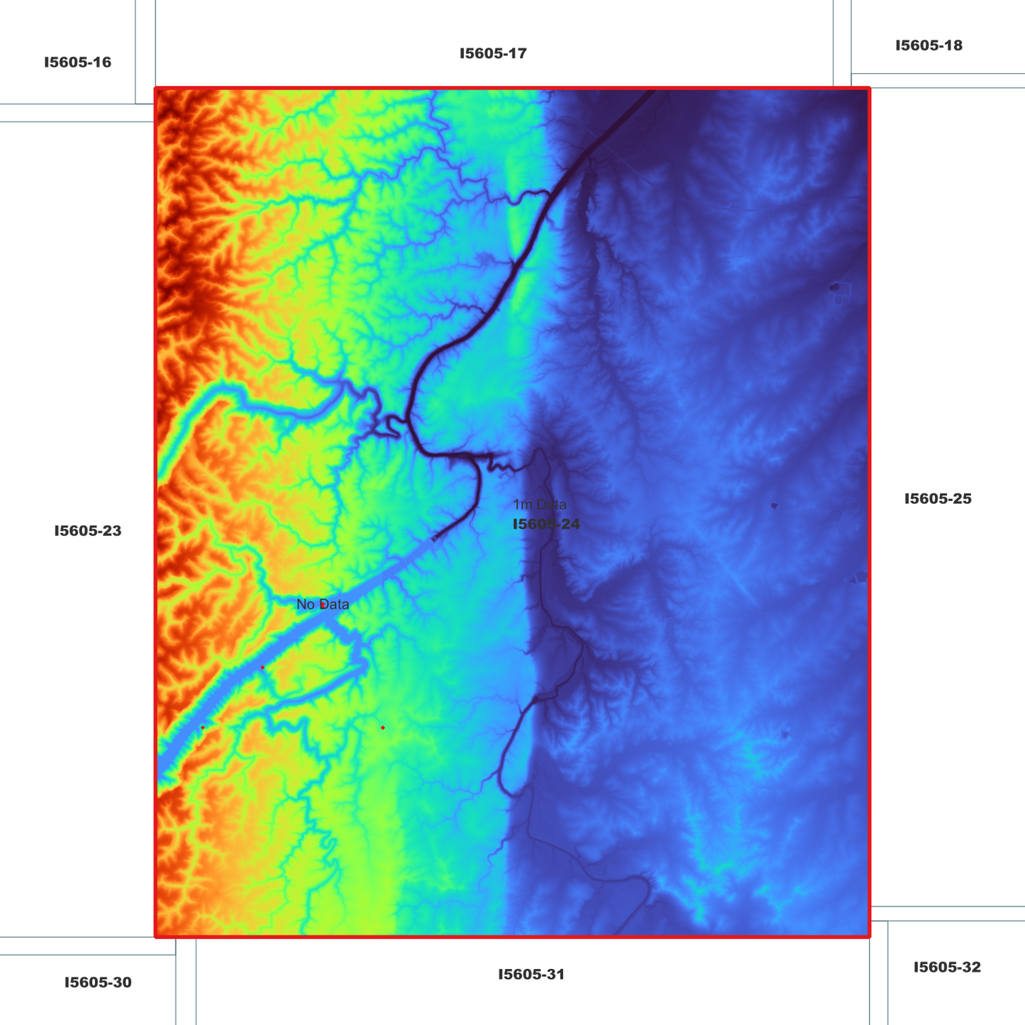 Warragamba 1m Digital Elevation Model (I5605-24)
