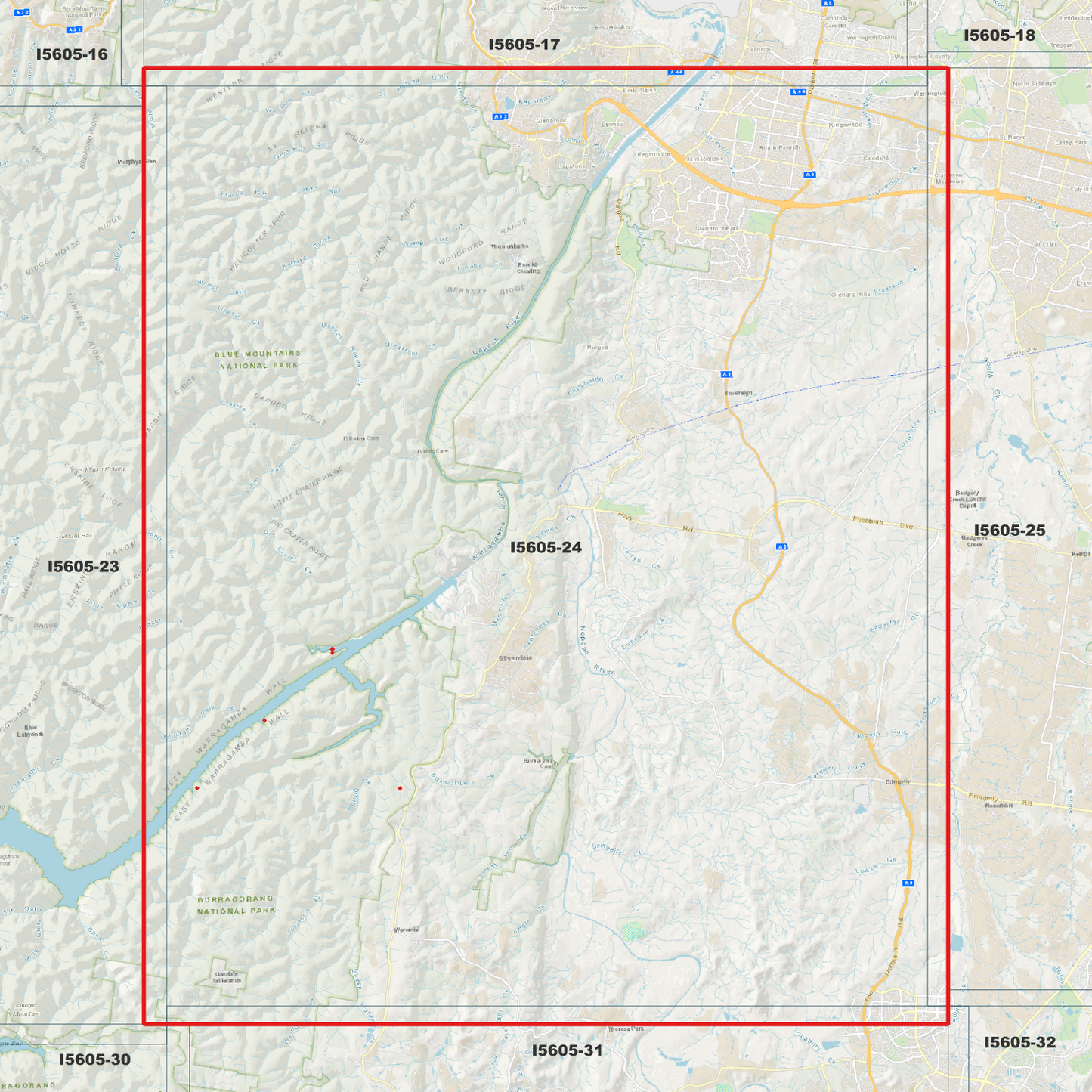 Warragamba 1m Digital Elevation Model (I5605-24)