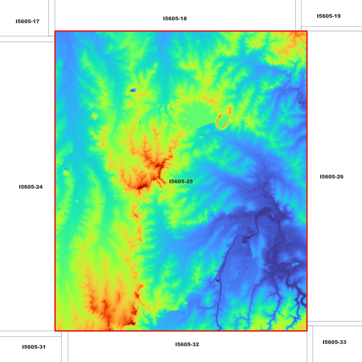 Liverpool 1m Digital Elevation Model (I5605-25)