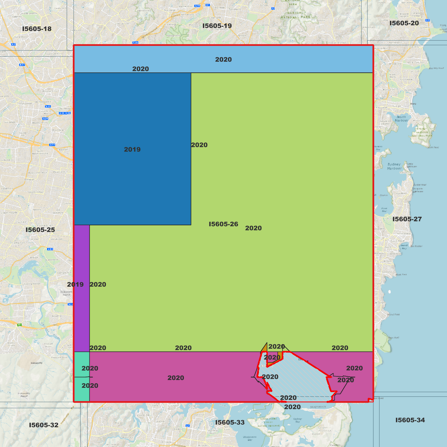 Sydney 1m Digital Elevation Model (I5605-26)