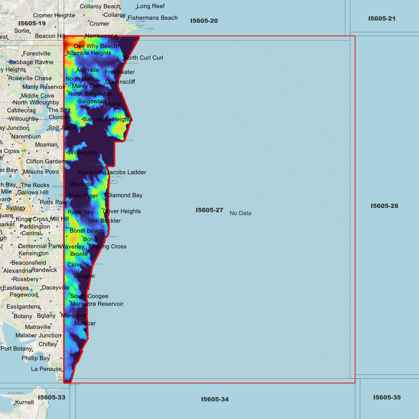 Bondi 1m Digital Elevation Model (I5605-27)
