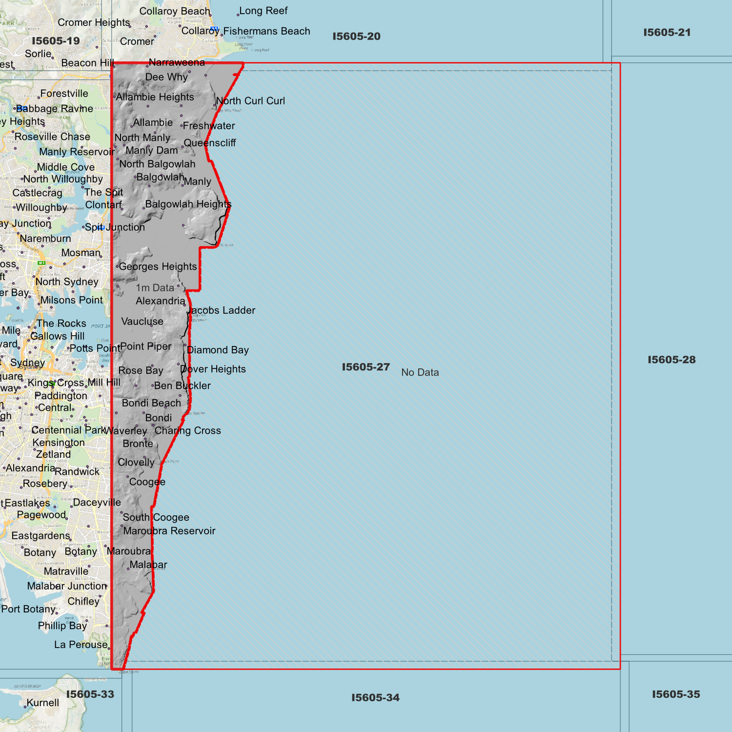 Bondi 1m Digital Elevation Model (I5605-27)